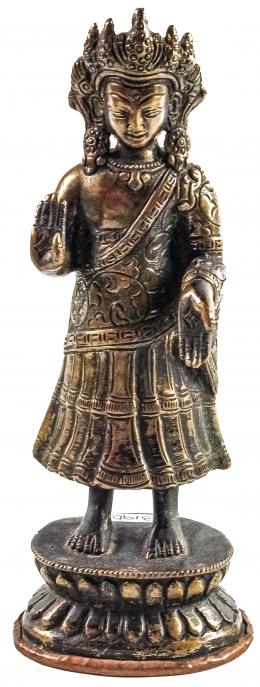 447 - FIGURA EN BRONCE ORIENTAL DEL PIMER TERCIO DEL S.XX