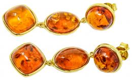 223 - PENDIENTES LARGOS CON AMBAR