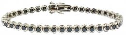 293 - PULSERA RIVIERE CON CIRCONITAS NEGRAS