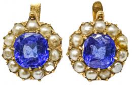 120 - PENDIENTES ROSETONES DE PPS. DEL S.XX
