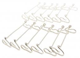 668 - CONJUNTO DE 12 REPOSA CUBIERTOS EN PLATA