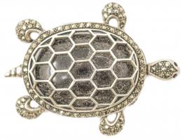 90 - BROCHE COLGANTE "TORTUGA" PLATA