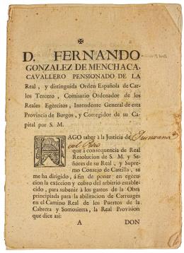 263 - DOCUMENTO DE COBRO ARBITRIO DE 1783