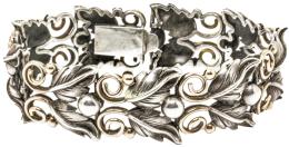 127 - PULSERA DE PLATA Y ORO AÑOS 40