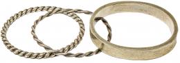 316 - TRES PULSERAS DE PLATA