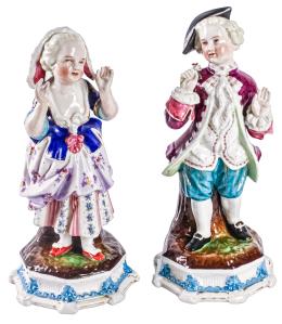 468 - PAREJA DE FIGURAS PORCELANA NAPOLEON III