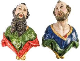 840 - PAREJA DE TALLAS S. XVIII