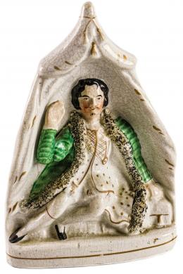 512 - FIGURA DE LOZA STAFFORDSHIRE DE LA PRIMERA MITAD DE S. XX