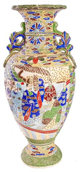 454 - JARRÓN DE PORCELANA JAPONESA