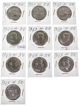 388 - COLECCIÓN DE DIEZ MONEDAS 