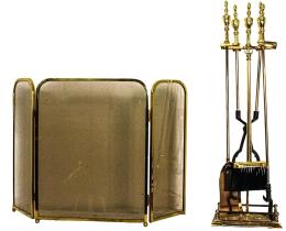 926 - PARACHISPAS Y UTENSILIOS DE CHIMENEA DEL ÚLTIMO CUARTO S.XX