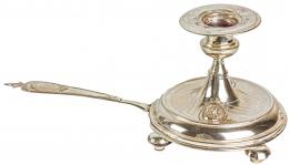 653 - CANDELERO DE PLATA DE MEDIADOS DE S. XX