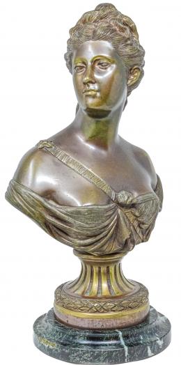 842 - BUSTO EN BRONCE DE LA SEGUNDA MITAD S.XX