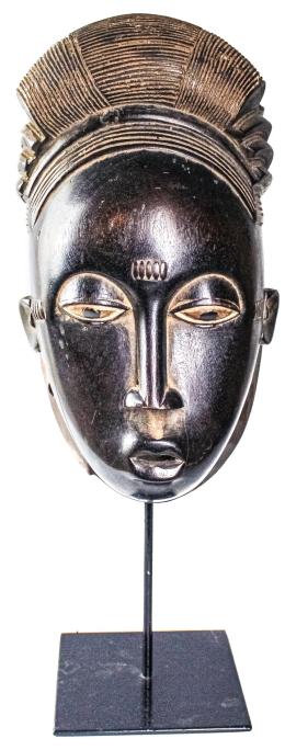 371 - MÁSCARA AFRICANA BAULÉ DEL ÚLTIMO CUARTO DEL S.XX