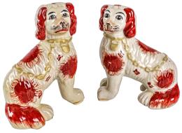 470 - PAREJA DE PERROS STAFFORD