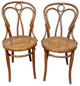 311 - PAREJA DE SILLAS DE ESTILO "THONET" DE PRINCIPIOS DEL S.XX