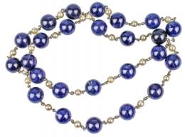143 - COLLAR DE SODALITA Y PERLAS