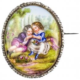 75 - BROCHE DE MEDIADOS DEL S.XX