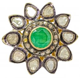 51 - ANILLO ROSETÓN CON DIAMANTES