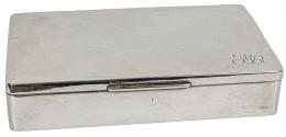 751 - CAJA CIGARRERA EN PLATA DE MEDIADOS S.XX
