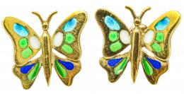 232 - PENDIENTES MARIPOSA CON ESMALTES