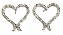 212 - PENDIENTES CORAZÓN CON BRILLANTES