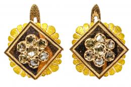 239 - PENDIENTES ROSETÓN DE PPS. DEL S.XX