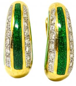 200 - PENDIENTES CON ESMALTES Y BRILLANTES
