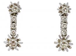 224 - PENDIENTES LARGOS CON BRILLANTES