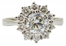 49 - ANILLO ROSETÓN CON BRILLANTES