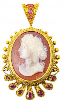 62 - BROCHE CAMAFEO DE PPS. DEL S.XX