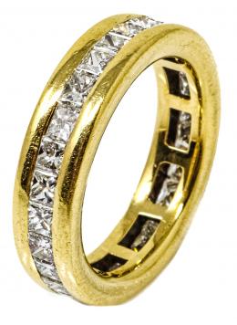 6 - ALIANZA CON DIAMANTES TALLA PRINCESA