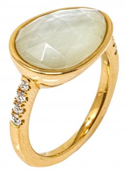 23 - ANILLO CON CUARZO FACETADO