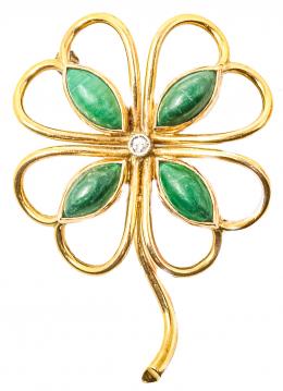 79 - BROCHE TRÉBOL DE LOS AÑOS 40