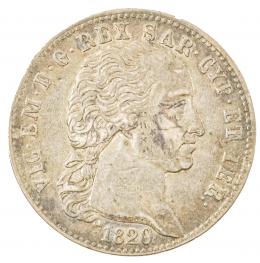 420 - MONEDA DE PLATA DE 5 LIRE DE 1820