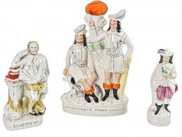 502 - TRES FIGURAS STAFFORD DE PRINCIPIOS DEL S.XX