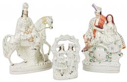 501 - TRES FIGURAS STAFFORD DE PRINCIPIOS DEL S.XX