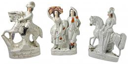 512 - TRES FIGURAS STAFFORD DE LA PRIMRA MITAD DEL S.XX