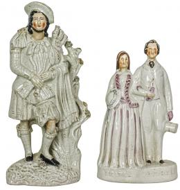 505 - DOS FIGURAS STAFFORD DEL PRIMER CUARTO DE SIGLO XX