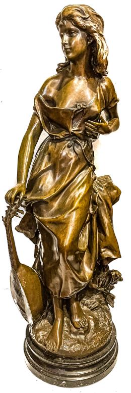 816 - ESCULTURA EN BRONCE DE LA SEGUNDA MITAD DEL S.XX