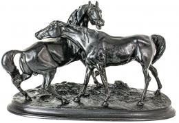 871 - GRUPO EN BRONCE "CABALLOS"