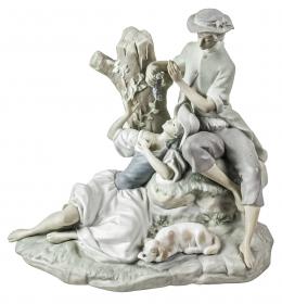 524 - FIGURA EN PORCELANA LLADRÓ "CAMPESINOS"