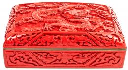 378 - CAJA LACADA CHINA, DE LA PRIMER MITAD DEL S.XX
