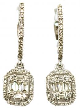 234 - PENDIENTES LARGOS CON DIAMANTES