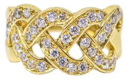 59 - ANILLO ANCHO CON BRILLANTES