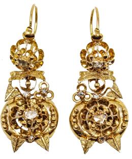 170 - PENDIENTES ISABELINOS DEL S.XIX