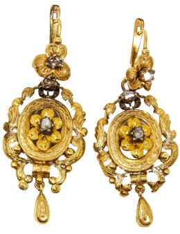 171 - PENDIENTES ISABELINOS DEL S.XIX