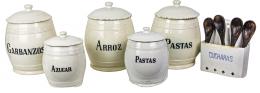 427 - CONJUNTO DE TARROS DE COCINA DE PRINCIPIOS DEL S.XX
