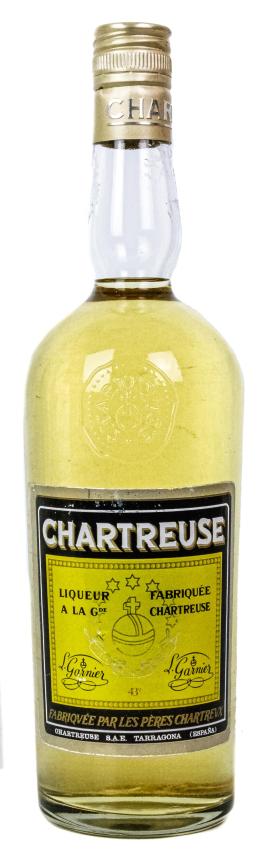 969 - BOTELLA DE "CHARTREUSE" ETIQUETA AMARILLA 