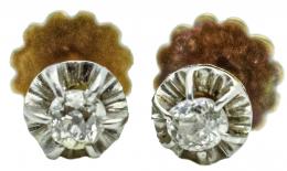 133 - PENDIENTES CON DIAMANTES DE PPS. S.XX